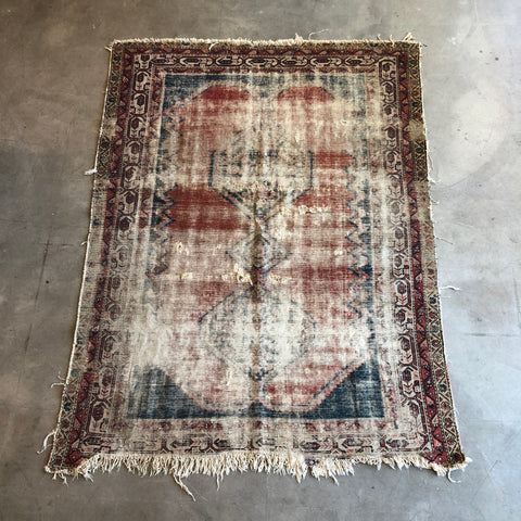 Faded Persian Rug - 75" x 55"