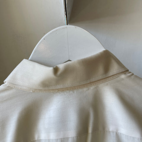 60’s Arrow White Button Up - Large
