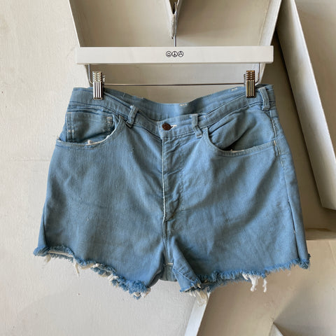 70’s Big E Levi’s Thrashed Blue Cutoffs - 30” x 10.5”