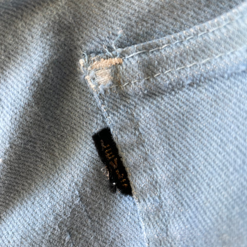 70’s Big E Levi’s Thrashed Blue Cutoffs - 30” x 10.5”
