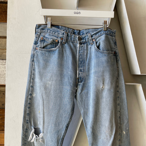 90’s Thrashed Levi’s 501 - 32” x 30”