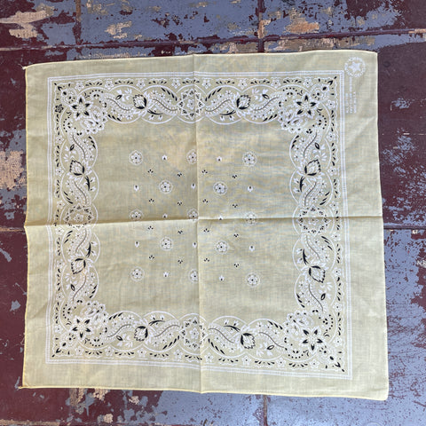 90’s Yellow Pastel Bandana - OS