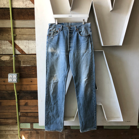 80's Repaired Levi’s 501 - 33” x 34”