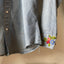 70's Sears Embroidered Western Chambray - Medium