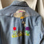 70's Sears Embroidered Western Chambray - Medium