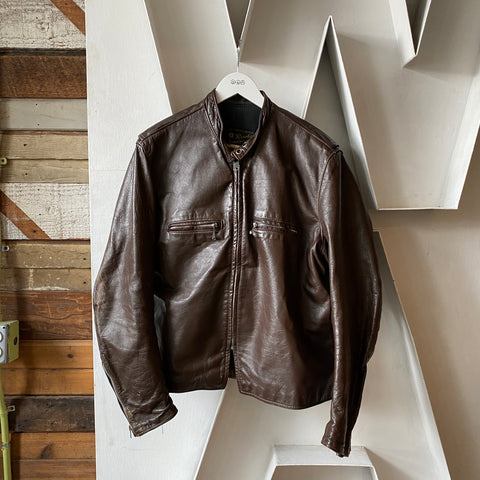 70's Brooks Leather Jacket Large