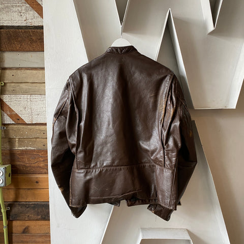 70's Brooks Leather Jacket - Large
