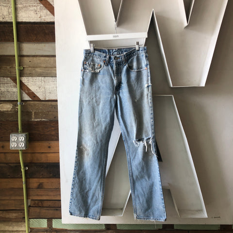 90's Thrashed Levis 517 Boot Cut  - 30” x 30”