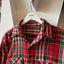 60’s All Cotton Plaid Flannel - Large