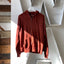70’s Red Zip-Up Hoodie - Medium