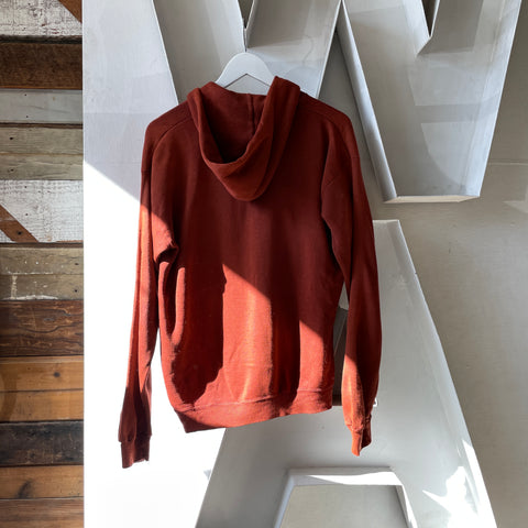 70’s Red Zip-Up Hoodie - Medium