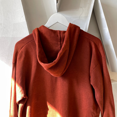 70’s Red Zip-Up Hoodie - Medium