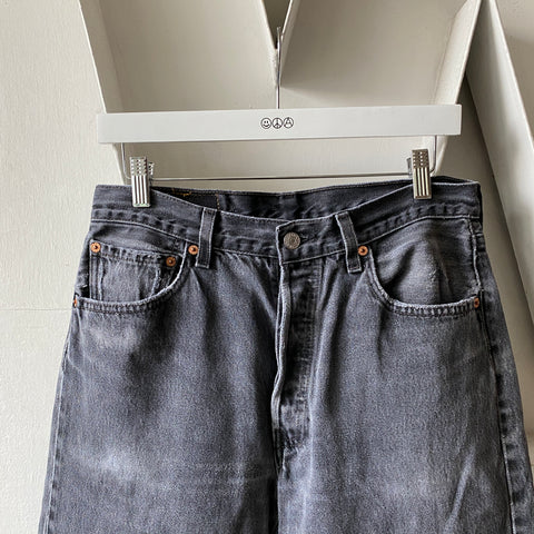 90's Black Levi’s 501 - 31” x 29”