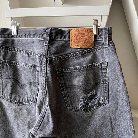 90's Black Levi’s 501 - 31” x 29”