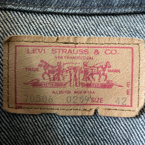 80’s Levi’s Faded Black Trucker Jacket - Medium