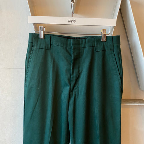 70's Green Flared Pants - 28" x 34"