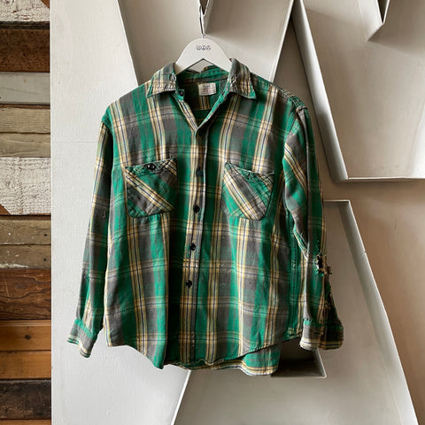 60’s Thrashed Sears Flannel - Small