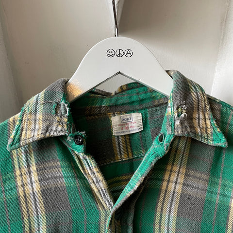 60’s Thrashed Sears Flannel - Small