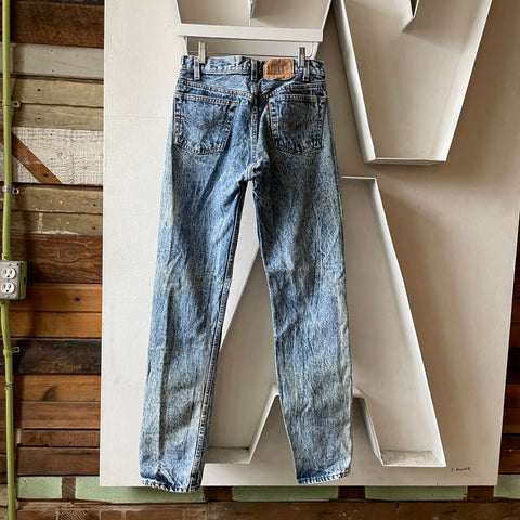 90’s Acid Washed Levi’s - 28” x 32”