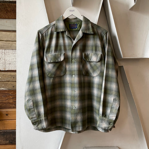 70’s Pendleton Wool Loop Collar - Medium