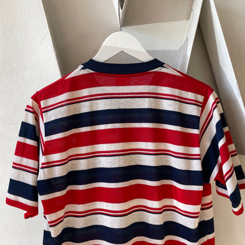 80’s Munsingwear Striped Pocket Tee - Medium