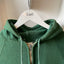 70’s Faded Green Zip Hoodie - Large