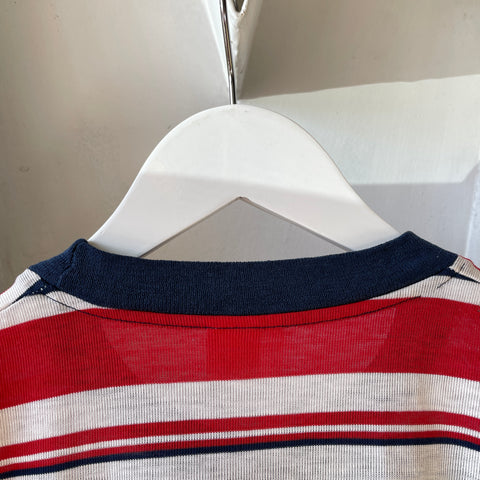 80’s Munsingwear Striped Pocket Tee - Medium