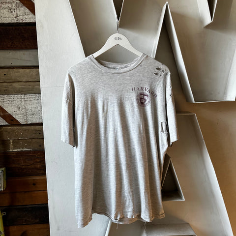 90’s Thrashed Harvard Tee - XL