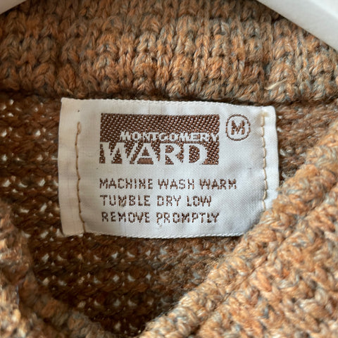 60’s Montgomery Ward Zip Cardigan - Medium