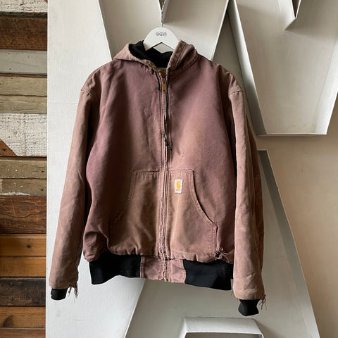90’s Faded Carhartt Hooded Jacket -