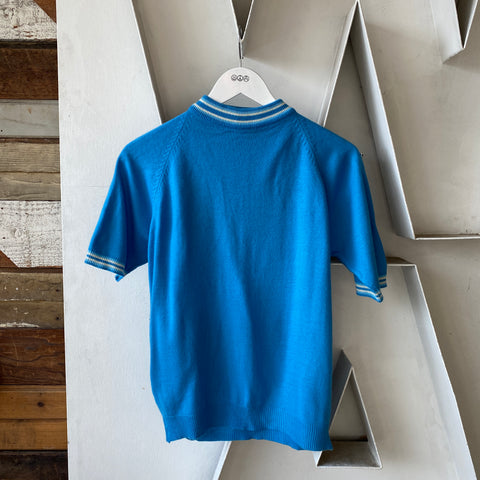 80's Acrylic Short Sleeve Sweater - Medium
