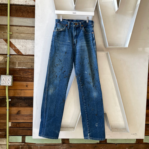 90’s Painted Wrangler Denim - 26” x 32.5”