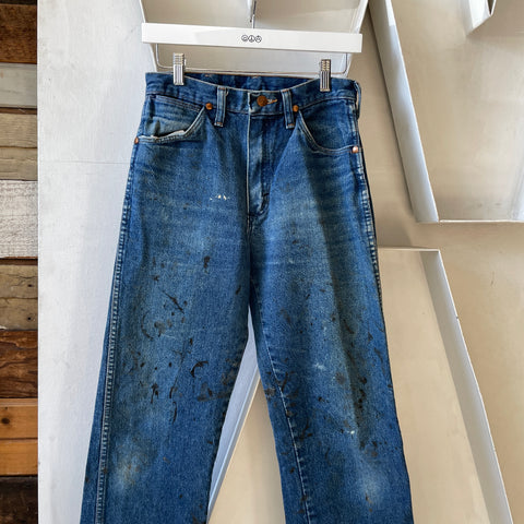 90’s Painted Wrangler Denim - 26” x 32.5”