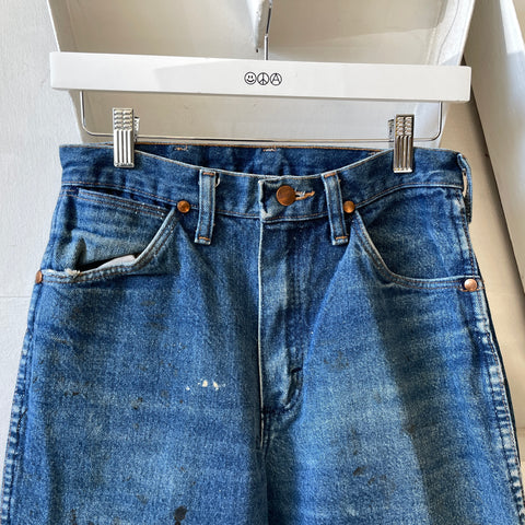90’s Painted Wrangler Denim - 26” x 32.5”