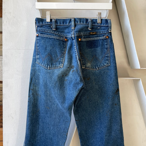 90’s Painted Wrangler Denim - 26” x 32.5”