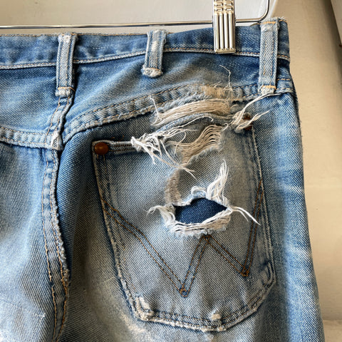 70’s Repaired Wrangler Denim - 26” x 33”