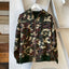 80’s Camo Zip-Up Hoodie - Large