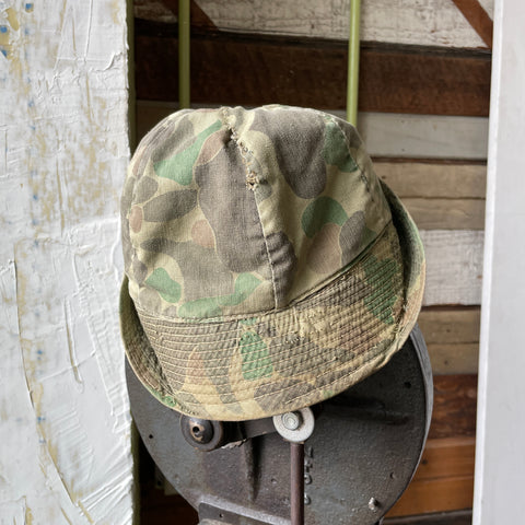 70’s Duck Camo Hunting Cap - Medium