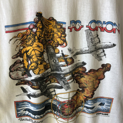 80's Navy Ship Tee - Large