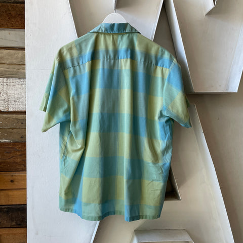60’s Penney’s Plaid Loop Collar - Large