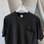 80's Black Pocket Tee - XL