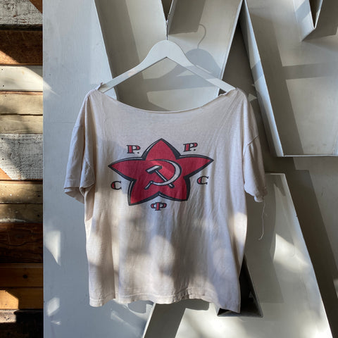 80's Russia Scoop Neck Tee - Large