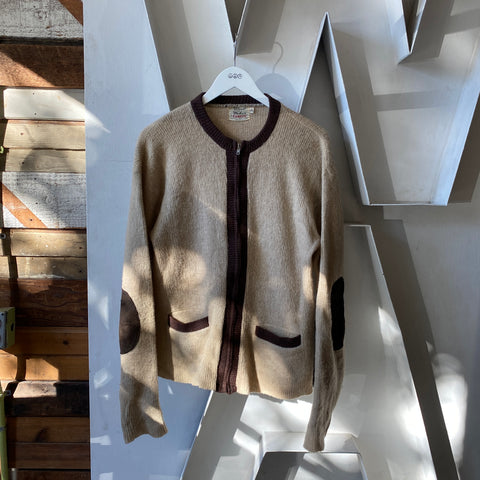 60's Campus Mohair Cardigan - Large