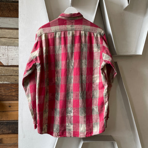 60’s Scofield Thrashed Plaid Shirt - Medium