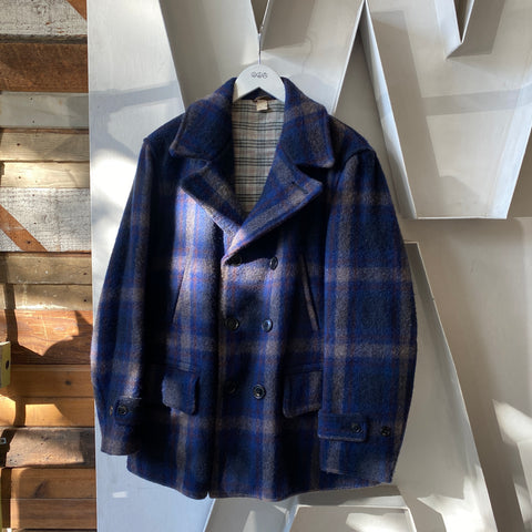 60's Wool Peacoat - Large