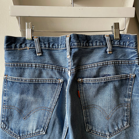 70’s Orange Tab Flares - 31” x 35”