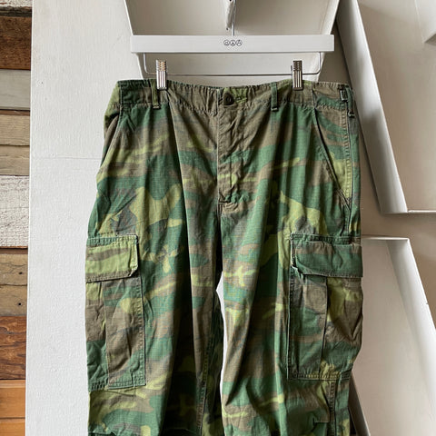60’s Military Class 2 Poplin Camo Trousers - 34” x 28”