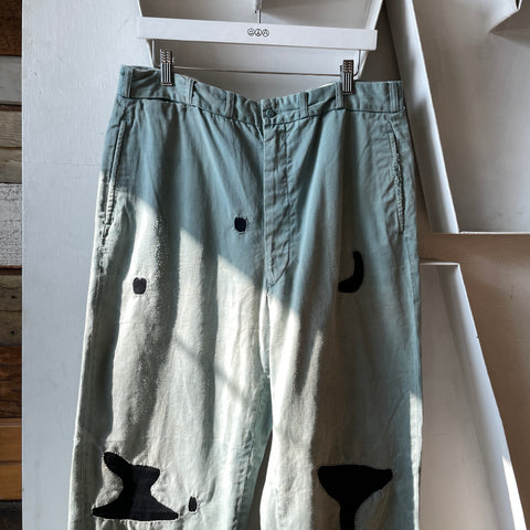 50’s Repaired Cotton Trousers - 35” x 28.5”