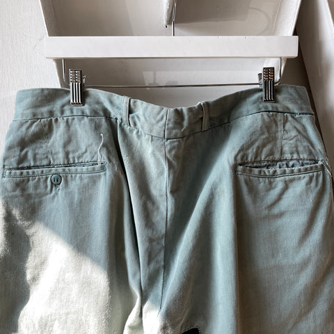 50’s Repaired Cotton Trousers - 35” x 28.5”
