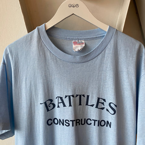 90's Paper Thin Construction Tee - Large